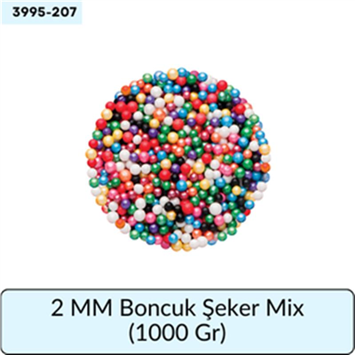 2 Mm Boncuk Şeker Mix   (1000 Gr)