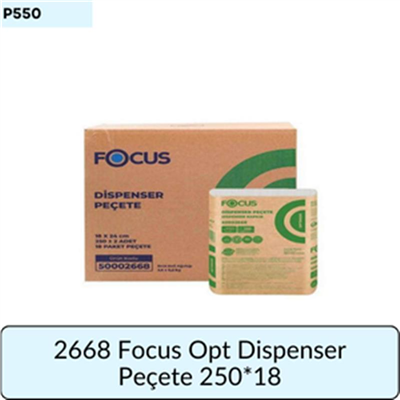 2668 FOCUS OPTIMUM DISP. PEÇETE 250Lİ 18 PKT 3,6KG