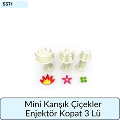 3 Lü Mini Karışık Çiçekler Enjektör Kopat