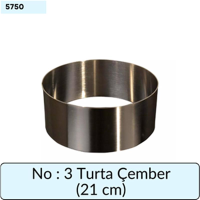 3 No Turta Çember (21 Cm)