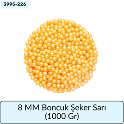4 Mm Boncuk Şeker Sarı   (1000 Gr)