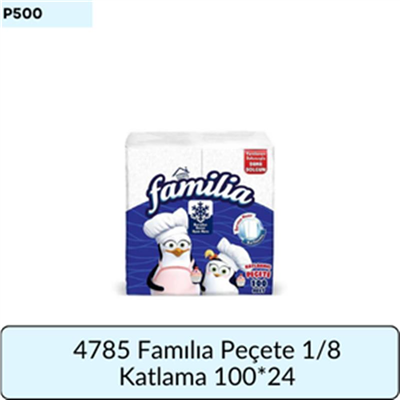 4785 FAMILIA PECETE GARSON 1/8 KAT. 100 LÜ 24 PKT