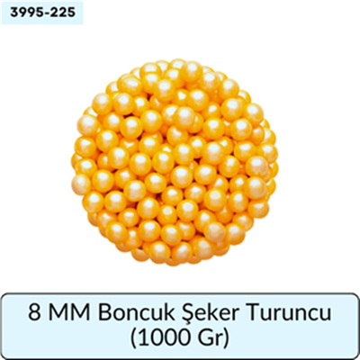 8 Mm Boncuk Şeker Turuncu   (1000 Gr)