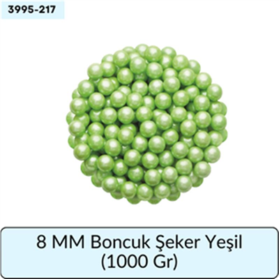 8 Mm Boncuk Şeker Yeşil   (1000 Gr)
