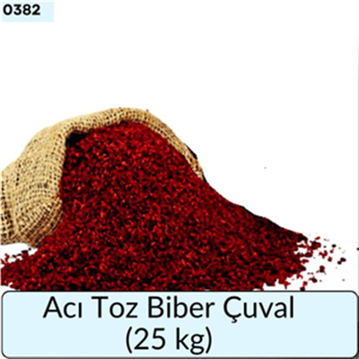 Acı Toz Biber Çuval (25 Kg)
