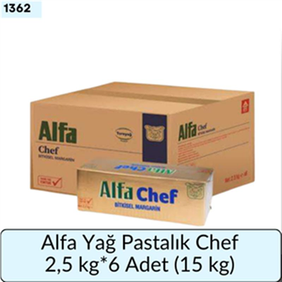 Alfa Yağ Chef Yağ 2,5 Kg * 6 Adet      (15 Kg)