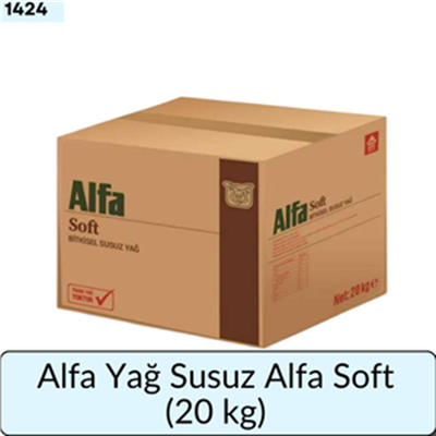 Alfa Yağ Susuz Alfa Soft   (20 Kg)