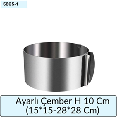 AYARLI ÇEMBER H 10 CM (15*15-28*28) cm