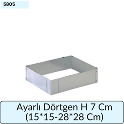 AYARLI DÖRTGEN H 7 cm (15*15-28*28)cm