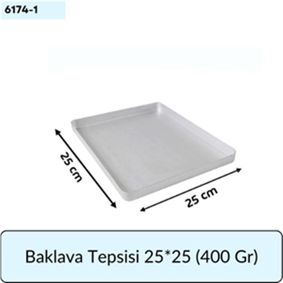 Baklava Tepsi 25 Cm * 25 Cm   (400 GR)