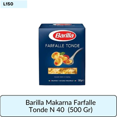 Barilla Makarna Farfalle Tonde N 40     (500 Gr)