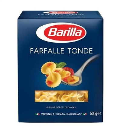 Barilla Makarna Farfalle Tonde N 40     (500 Gr)