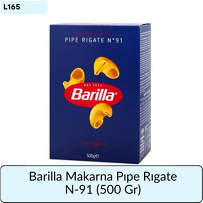 Barilla Makarna Pıpe Rıgate N 91   (500 Gr)