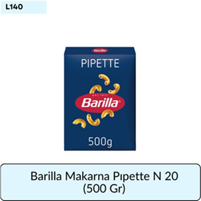 Barilla Makarna Pıpette N 20     (500 Gr)
