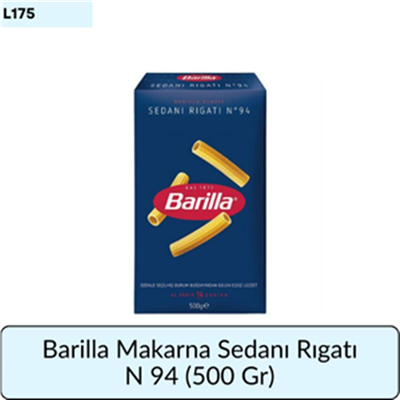 Barilla Makarna Sedanı Rıgatı N 94   (500 Gr)