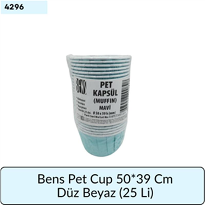 Bens Pet Cup 50*39 Cm Düz Mavi (25 Lİ)