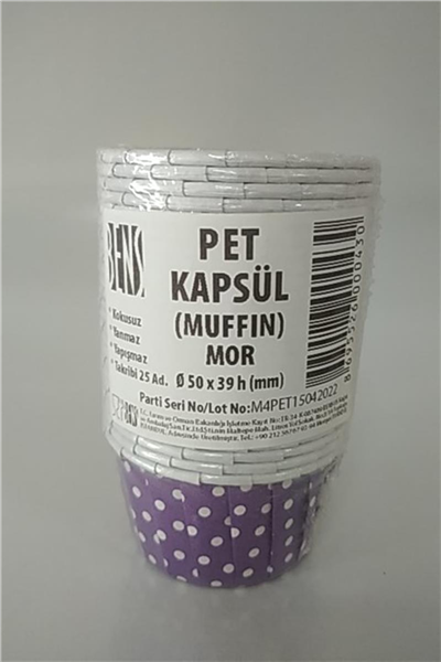 Bens Pet Cup 50*39 Cm Mor Üstü Beyaz (25 Lİ)