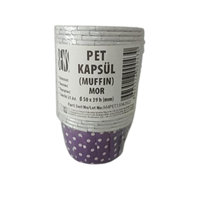 Bens Pet Cup 50*39 Cm Mor Üstü Beyaz (25 Lİ)