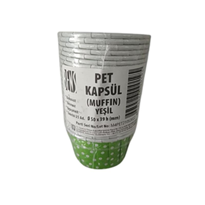Bens Pet Cup 50*39 Cm Yeşil Üstü Beyaz (25 Lİ)