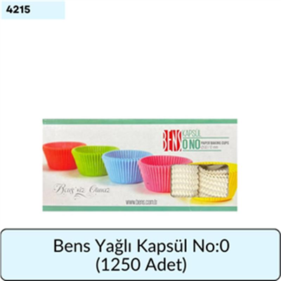 Bens Yağlı Kapsül 0 No (1250 adet)