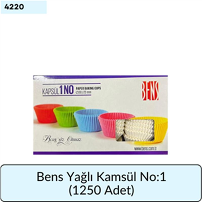 Bens Yağlı Kapsül 1 No (1000 adet)