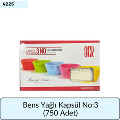 Bens Yağlı Kapsül 3 No (750 adet)