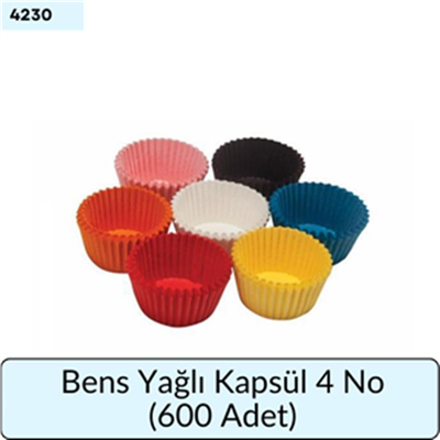 Bens Yağlı Kapsül 4 No (600 adet)