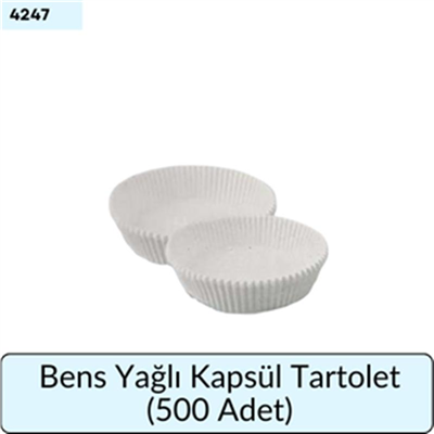 Bens Yağlı Kapsül Tartolet   (500 Adet)