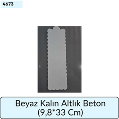 Beyaz Kalın Altlık Baton   (9,8*33 Cm)