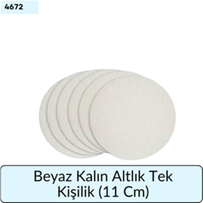 Beyaz Kalın Altlık Tek Kişilik (11 Cm)