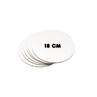 Beyaz Kalın Altlık Turta   (18 Cm)