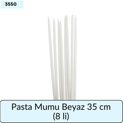 BEYAZ MUM 35 CM (8,Lİ)