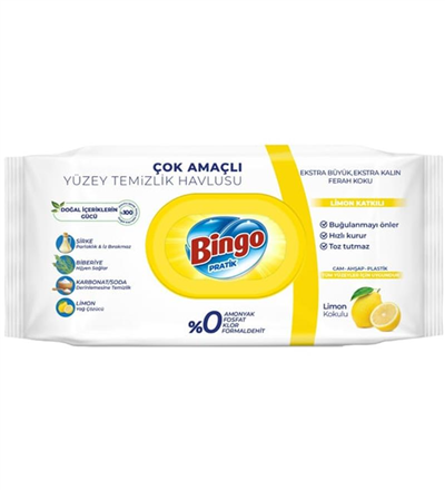 BİNGO YÜZEY HAVLUSU LARGE 96 LİMON (50006709)