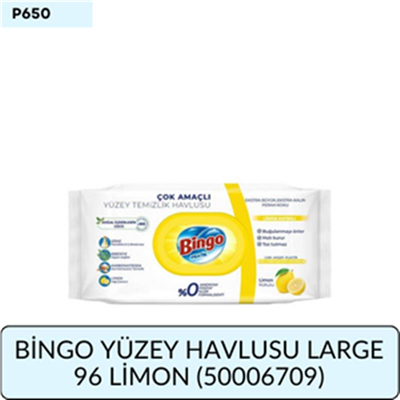 BİNGO YÜZEY HAVLUSU LARGE 96 LİMON (50006709)