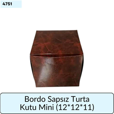 BORDO Sapsız TURTA KUTU MİNİ (12*12*11)