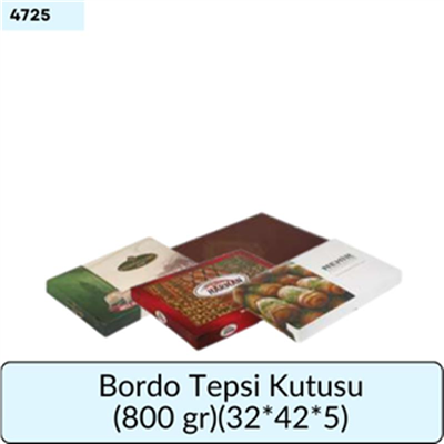 BORDO Tepsi Kutusu  (800 gr) (32*42*5)
