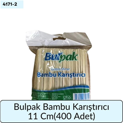 Burpak Bambu Karıştırıcı 11 Cm   (400 Ad)