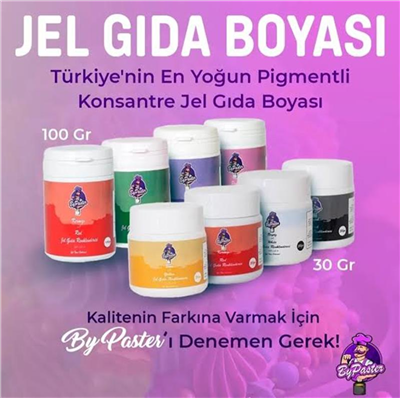 ByPaster Jel Gıda Boyası Mavi     (40 GR)