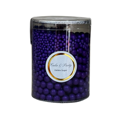 Cakepops Boncuk Karışık Mor  2-4-8 Mm  (250 Gr)