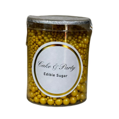 Cakepops Boncuk Karışık Sarı  2-4-8 Mm  (250 Gr)