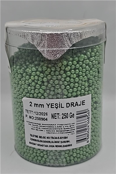 Cakepops Boncuk Yeşil 2 Mm  (250 Gr)