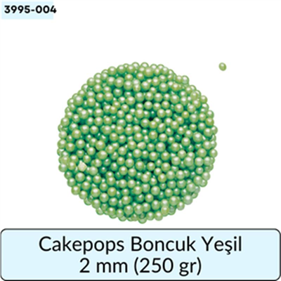 Cakepops Boncuk Yeşil 2 Mm  (250 Gr)