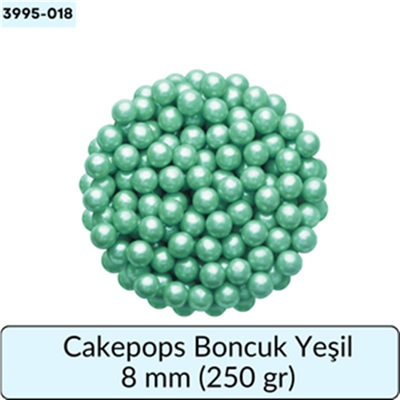 Cakepops Boncuk Yeşil  8 Mm  (250 Gr)