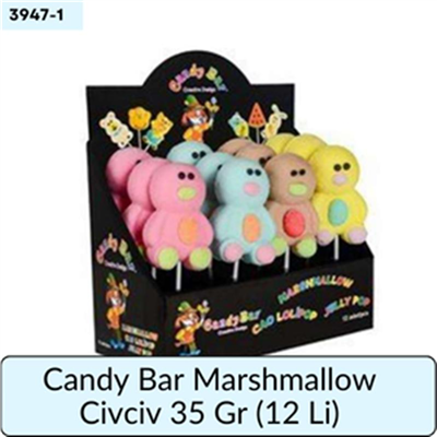 Candy Bar Marshmallow Civciv 35 Gr   (12 Li)