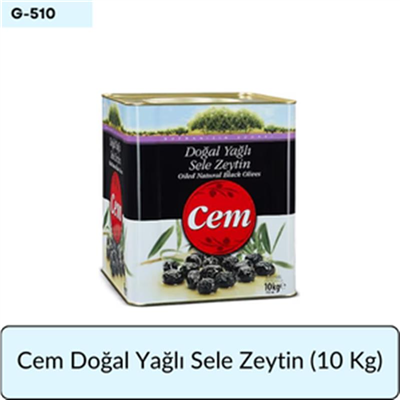 Cem Doğal Yağlı Sele Zeytin   (10 Kg)