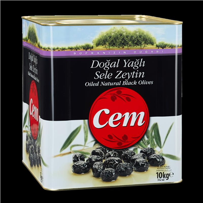 Cem Doğal Yağlı Sele Zeytin   (10 Kg)