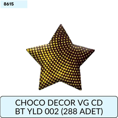 CHOCO DECOR VG CD BT YLD 002 (288 ADET)