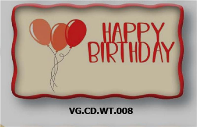 CHOCO DECOR VG CD WT 008     (100 ADET)