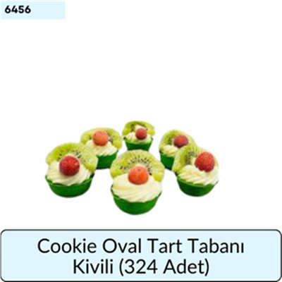Cookie Oval Tart Tabanı Kivili   (324 Adet)