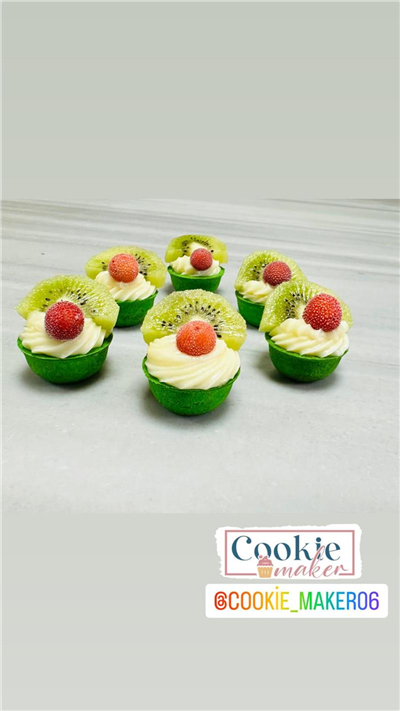 Cookie Oval Tart Tabanı Kivili   (324 Adet)